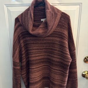 Cozy Cowl Neck Sweater in Mauve